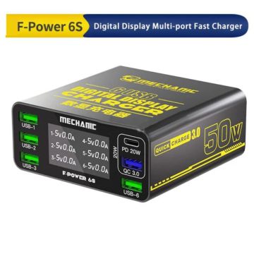 Mechanic Digital Display Multi-port Charger F-Power 6S