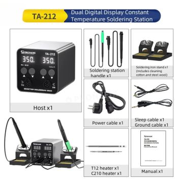 Mechanic Double-station Digital Thermostatic Soldering Station TA-212