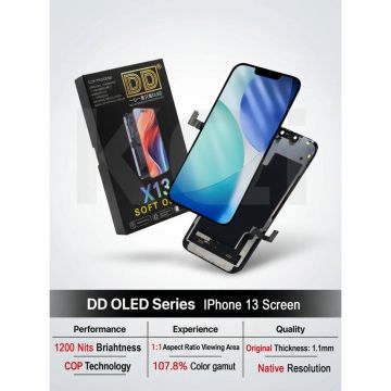 Ecran iPhone 13 DD Soft OLED (Compatible transfert IC)