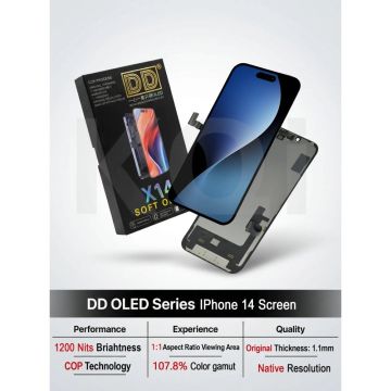Ecran iPhone 14 DD Soft OLED (Compatible transfert IC)