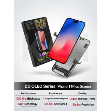 Ecran iPhone 14 Plus DD Soft OLED (Compatible transfert IC)