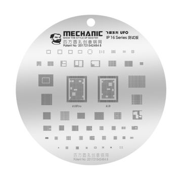 (UFO)Mechanic IP composite tinning steel stencil (UFO) 16