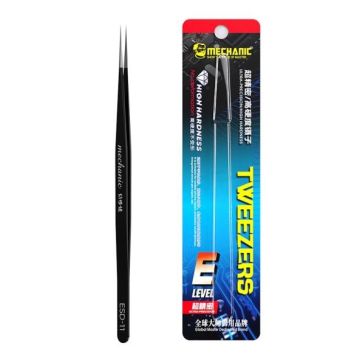 E Mechanic E-grade ultra precision tweezers ESD-11