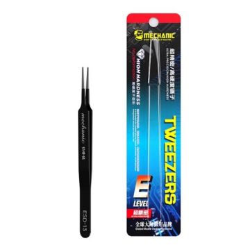 E Mechanic E-grade ultra precision tweezers ESD-13
