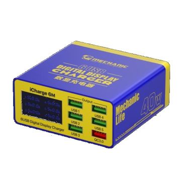 MECHANIC USB Interfaces Quick CharGer LCD iCharge 6M