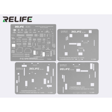RELIFE RL-044 IP LCD Screen Repair Steel Stencil Set