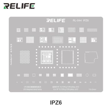 RELIFE RL-044 IPZ6 IP11/11Pro/11ProMax-A13 CPU Universal Plant Tin Steel Stencil/0.12MM