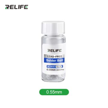 RELIFE RL-403C Lead-free hardcover solder balls / 0.55MM（25000 Pieces）
