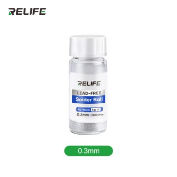 RELIFE RL-403C Lead-free hardcover solder balls / 0.3MM（25000 Pieces）