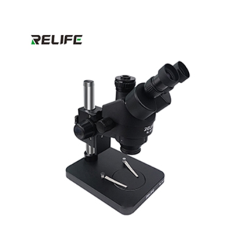 RELIFE RL-M3T-B1 — Microscope stéréo HD trinoculaire / Noir