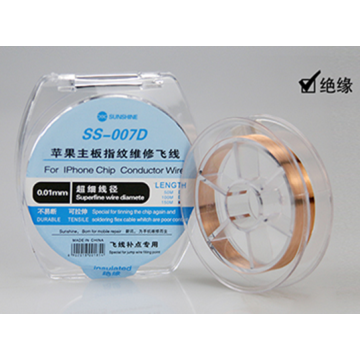 SUNSHINE SS-007D iphone PCB fingerprint repair jump wire/0.01MM