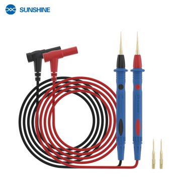SUNSHINE SS-024B Interchangeable gold-plated stainless steel multimeter test leads